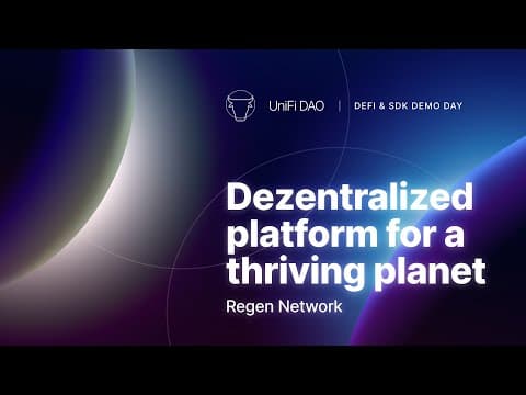 Dezentralized platform for a thriving planet