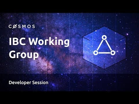 Cosmos IBC Working Group  [2019-07-09]