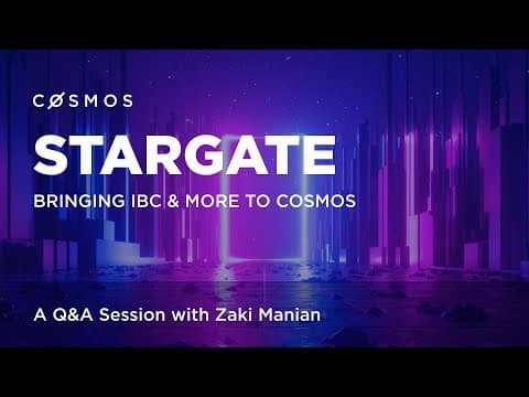 Stargate Q&A with Zaki Manian