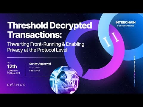 Threshold Decrypted Transactions: Thwarting Front-Running and Enabling Privacy at the Protocol Level