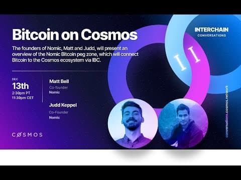 Interchain Conversations II - Bitcoin on Cosmos