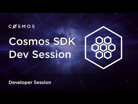 Cosmos SDK Community Call Oct 17th 2019