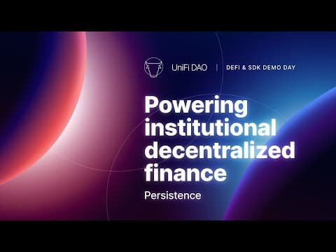 Powering institutional decentralized finance