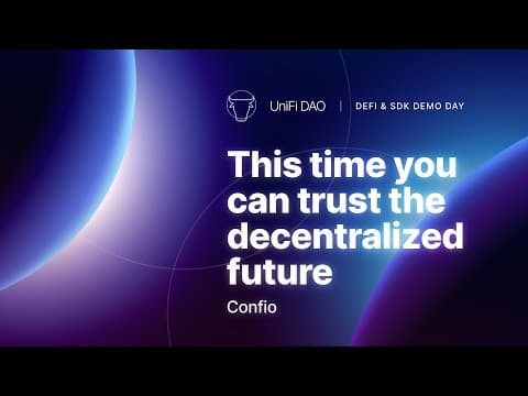 This time you can trust the decentralized future