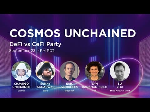 Cosmos Unchained Season Finale: DeFi vs CeFi Party!